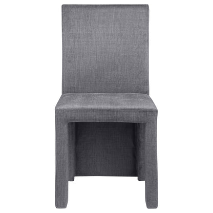 Chaviano Velvet Upholstered Dining Side Chair Grey (Set of 2)