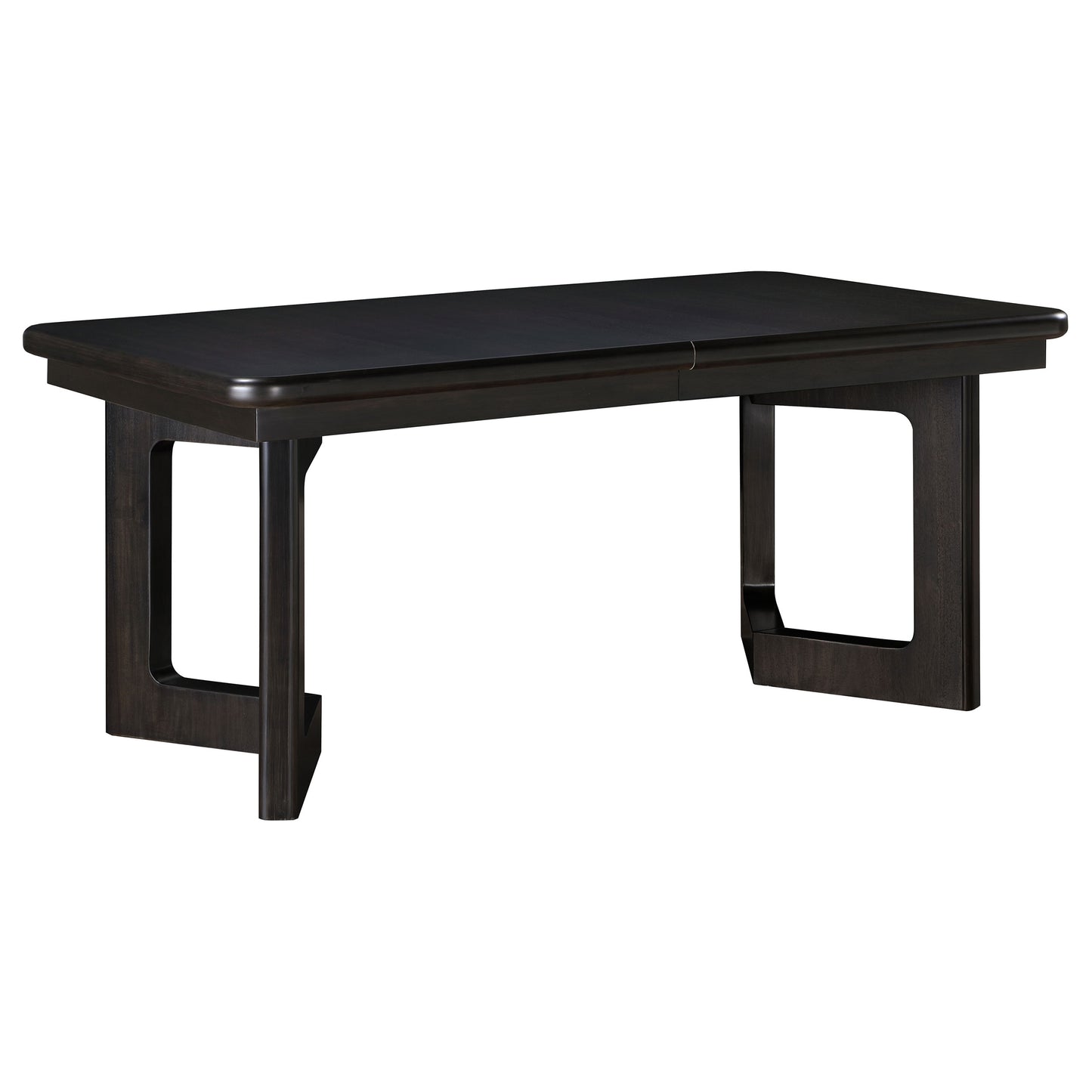 victoria 84-inch extension leaf dining table acacia brown