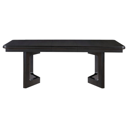 Victoria 84-inch Extension Leaf Dining Table Acacia Brown