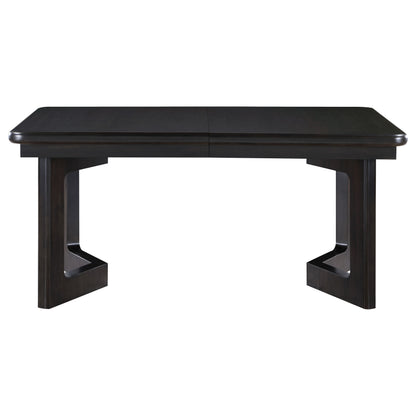 Victoria 84-inch Extension Leaf Dining Table Acacia Brown