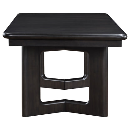 Victoria 84-inch Extension Leaf Dining Table Acacia Brown