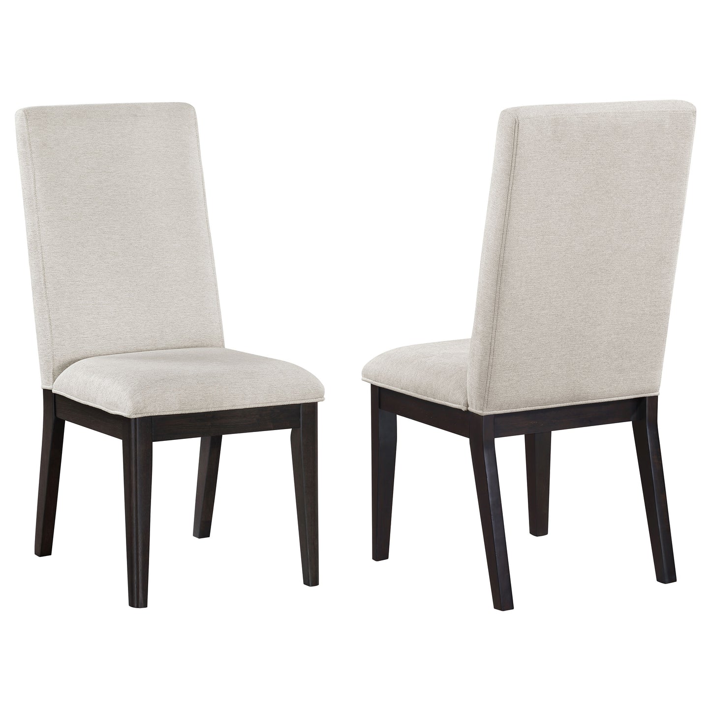 ashford upholstered dining side chair cream (set of 2)cream