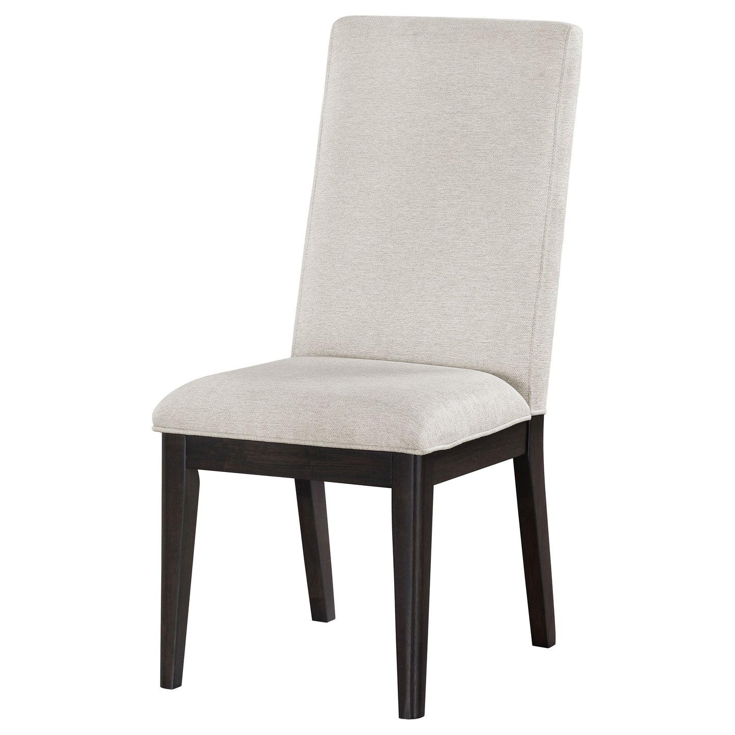 victoria upholstered dining side chair cream (set of 2)