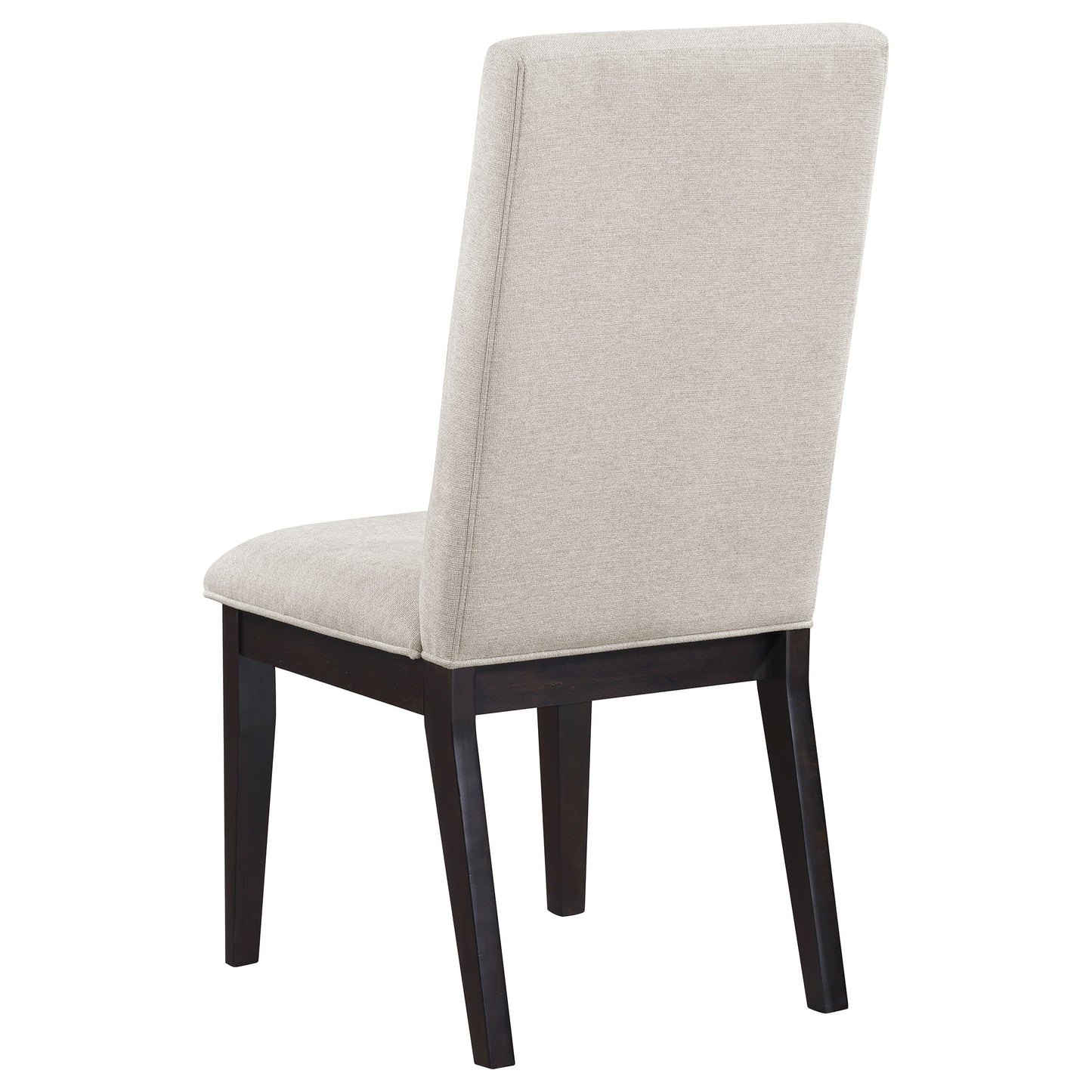 victoria upholstered dining side chair cream (set of 2)