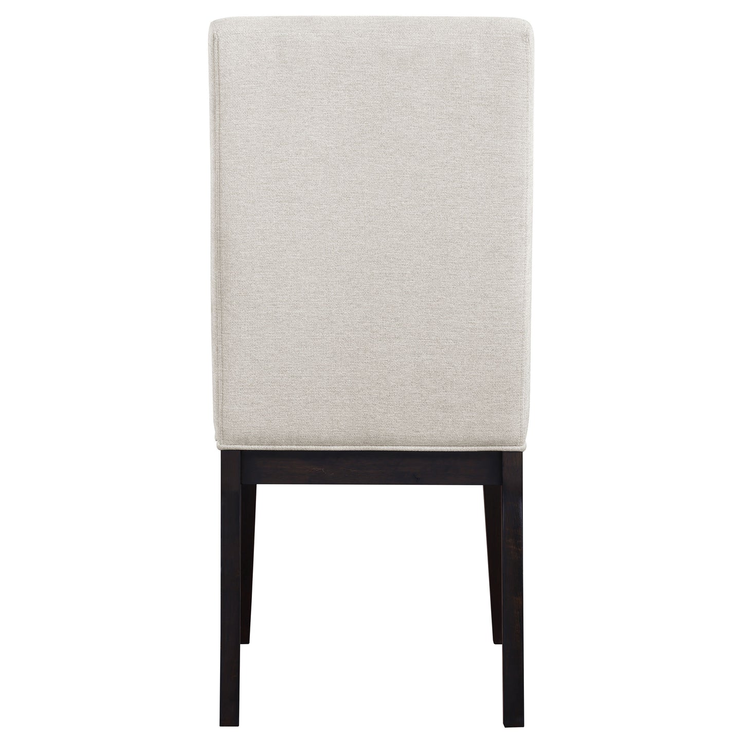 victoria upholstered dining side chair cream (set of 2)