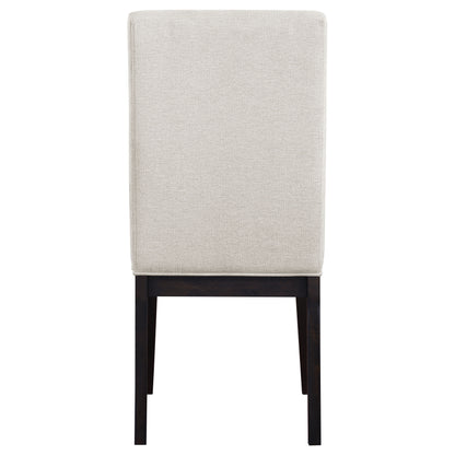 Victoria Upholstered Dining Side Chair Cream (Set of 2)