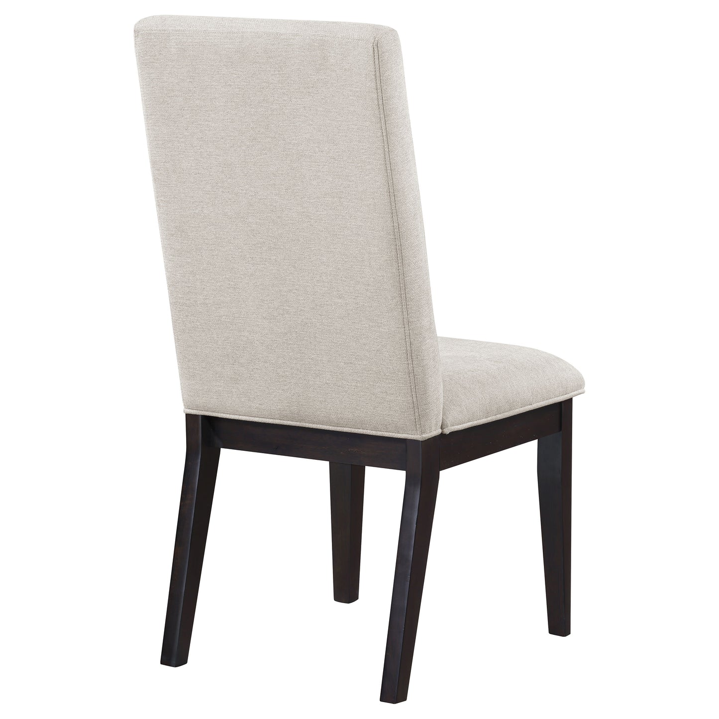 victoria upholstered dining side chair cream (set of 2)