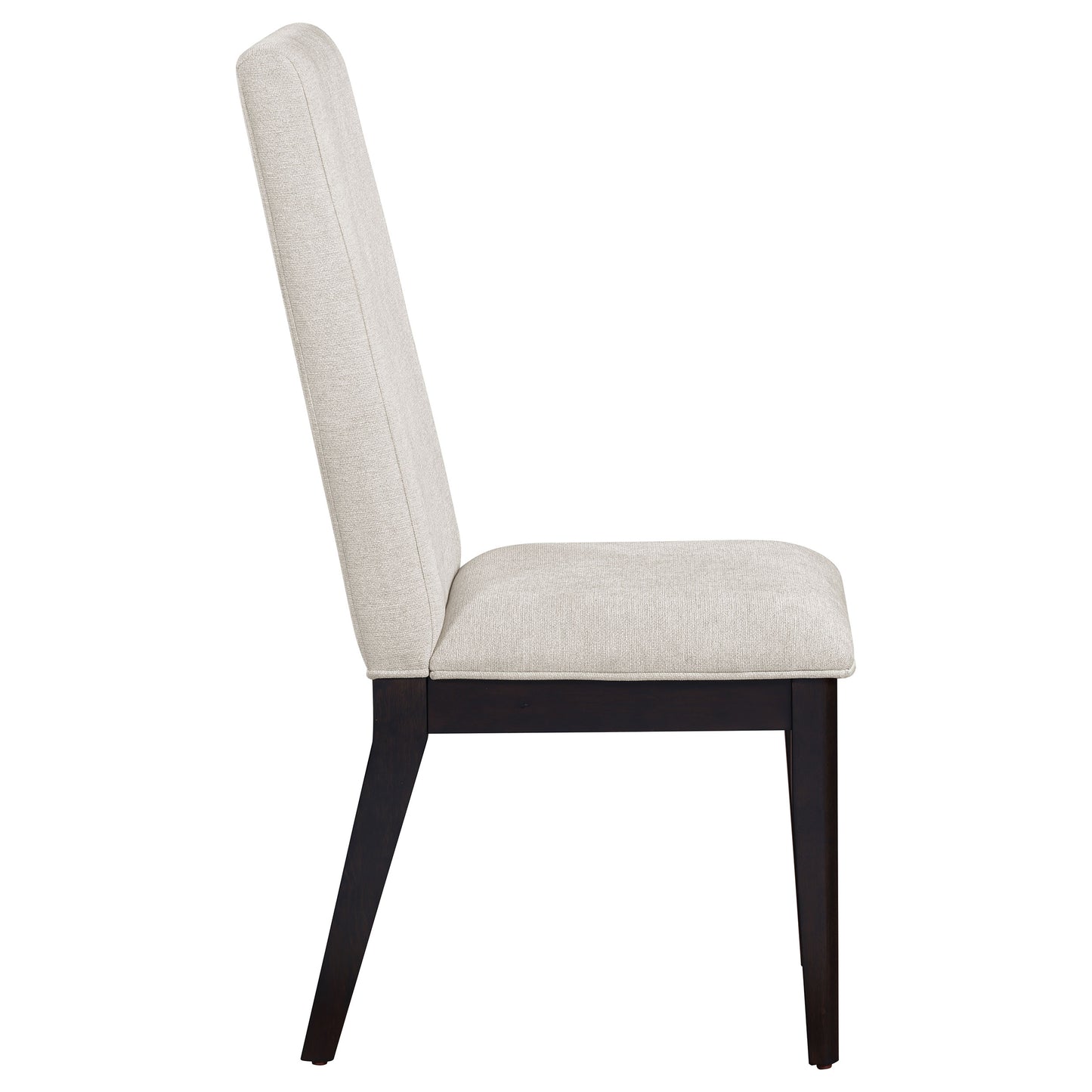 victoria upholstered dining side chair cream (set of 2)