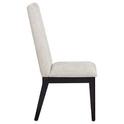 Victoria Upholstered Dining Side Chair Cream (Set of 2)