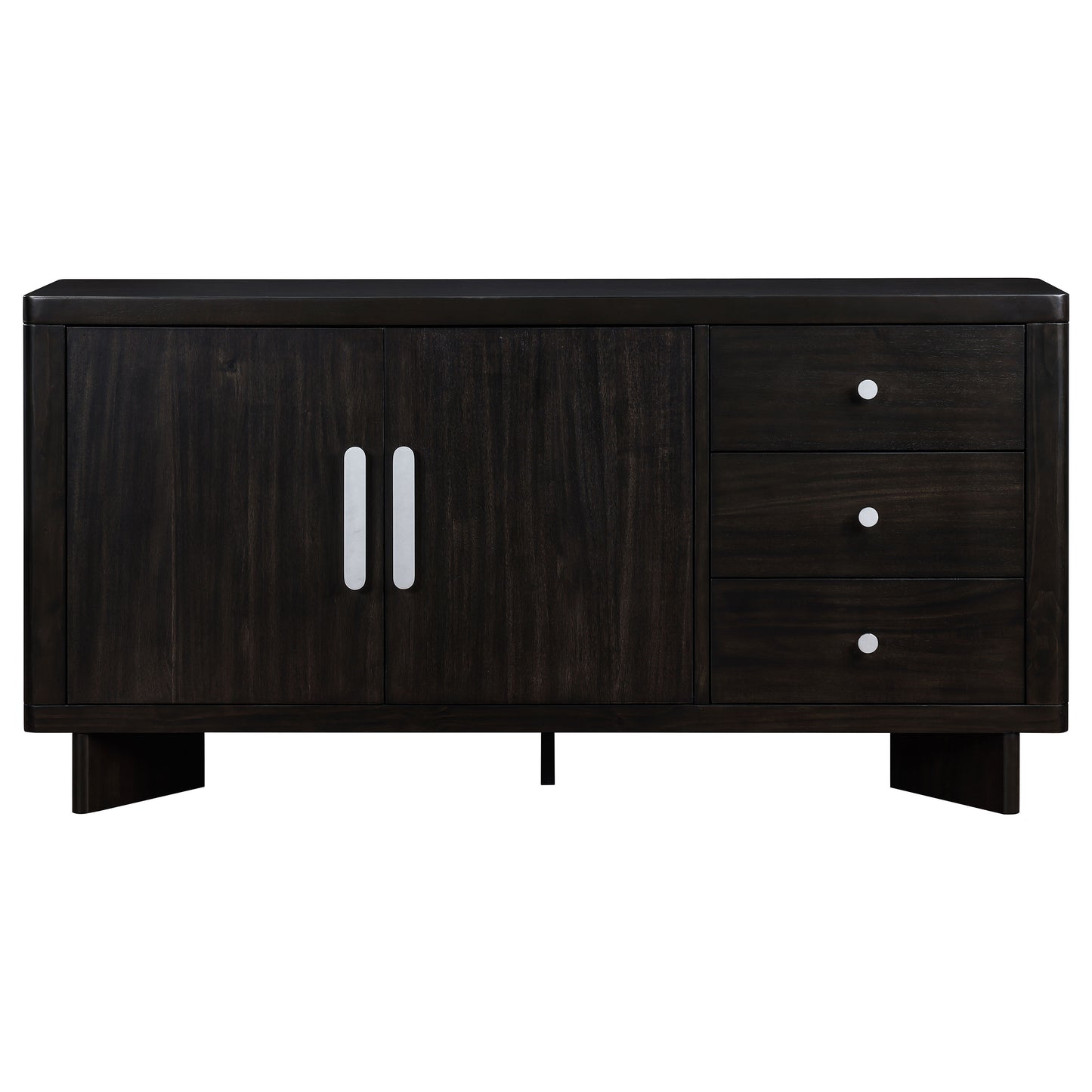 victoria 3-drawer sideboard buffet cabinet acacia brown