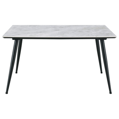 Samantha 5-piece Rectangular Dining Table Set GreyGrey Marble