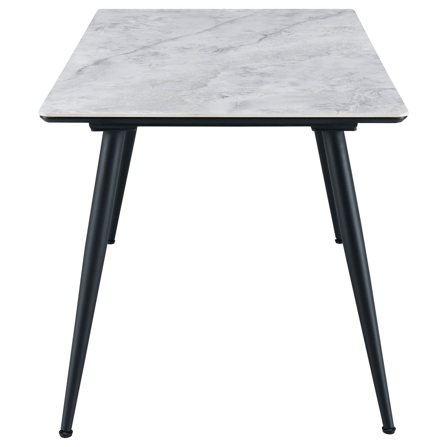 samantha 5-piece rectangular dining table set greygrey marble