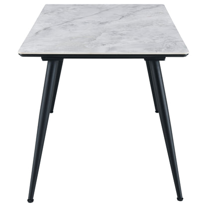 Samantha 5-piece Rectangular Dining Table Set GreyGrey Marble