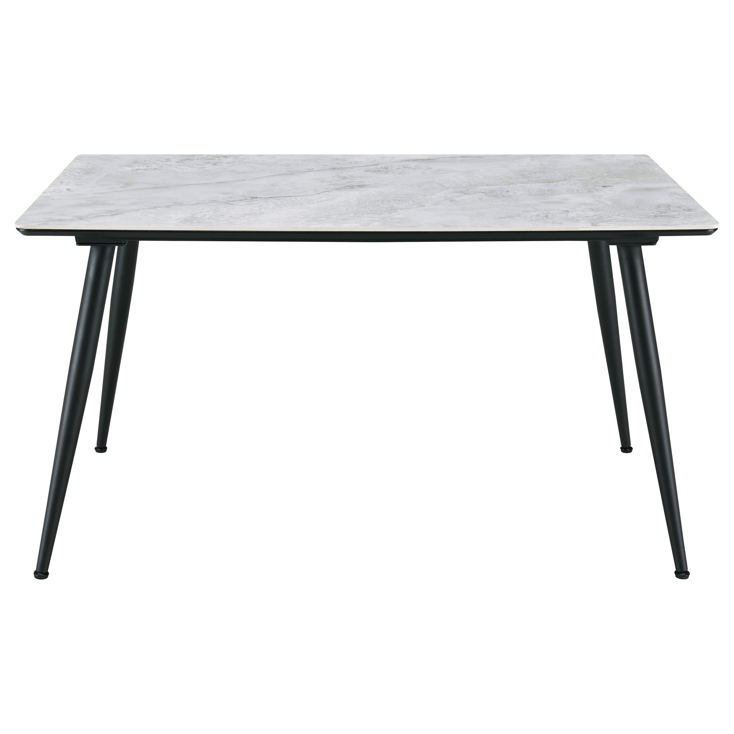 stonenesse rectangular 55-inch ceramic top dining table grey