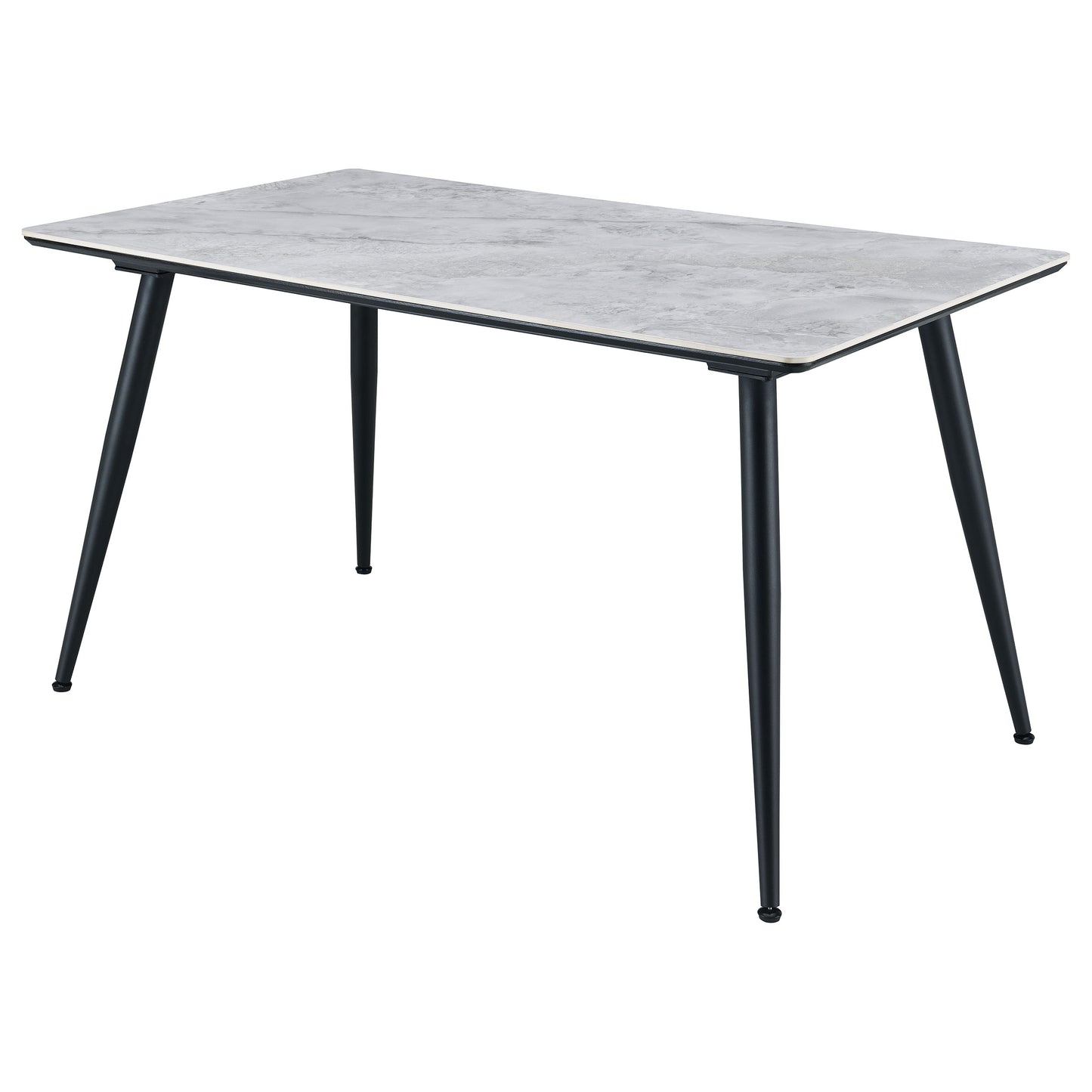 stonenesse rectangular 55-inch ceramic top dining table grey