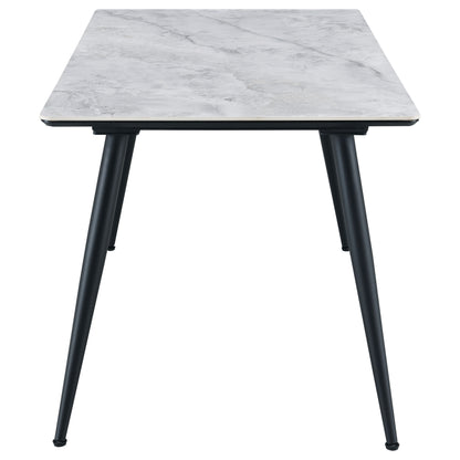 Stonenesse Rectangular 55-inch Ceramic Top Dining Table Grey