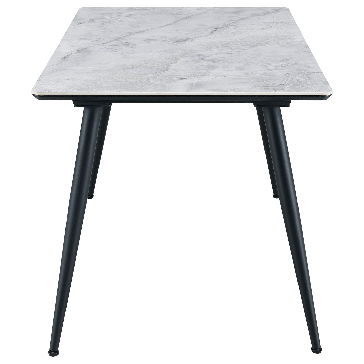 stonenesse rectangular 55-inch ceramic top dining table grey