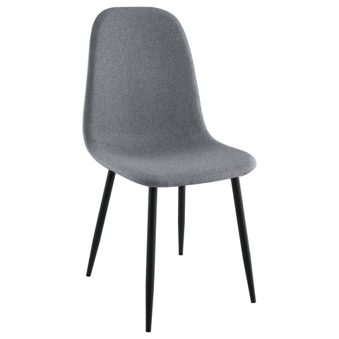 Samantha Upholstered Dining Side Chair Grey (Set of 4)Grey
