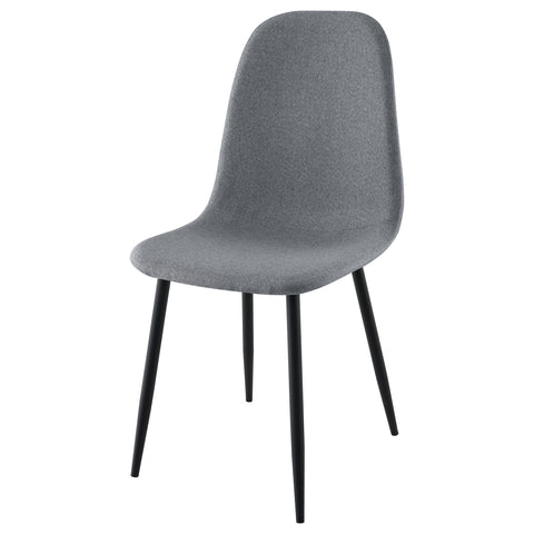 Samantha Upholstered Dining Side Chair Grey (Set of 4)Grey