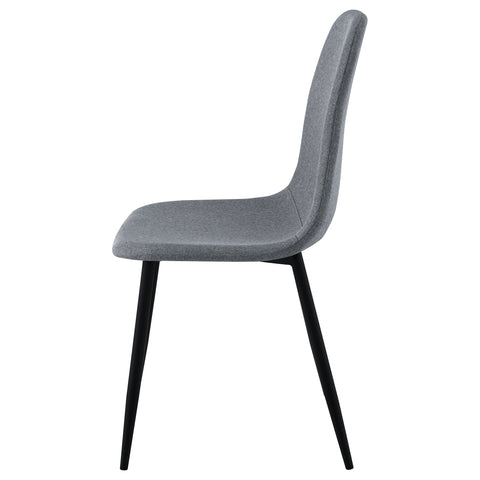 Samantha Upholstered Dining Side Chair Grey (Set of 4)Grey