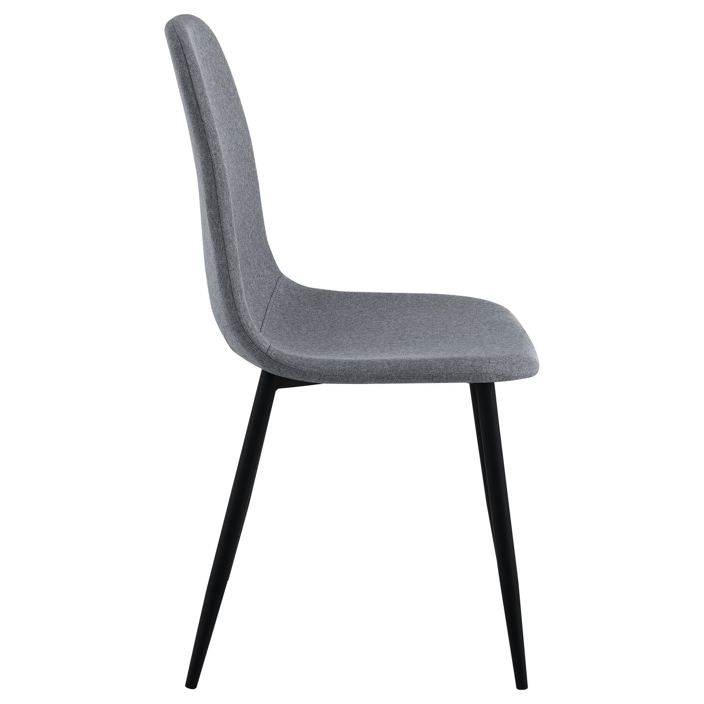 stonenesse upholstered dining side chair grey (set of 4)