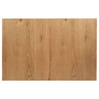 Shirley 76-inch Extension Leaf Dining Table Natural Brown