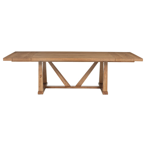 Shirley 10-piece Extension Leaf Dining Set Natural Brown