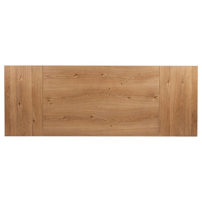 Shirley 106-inch Extension Leaf Dining Table Natural Brown