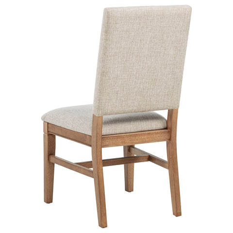 Shirley Upholstered Dining Side Chair Beige (Set of 2)