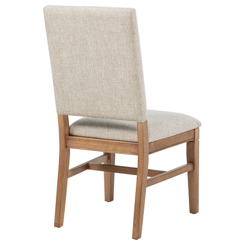 Shirley Upholstered Dining Side Chair Beige (Set of 2)