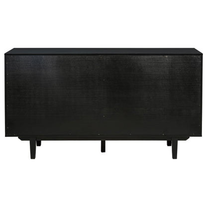 Shirley 4-door Sideboard Server with Dual Drawers Black