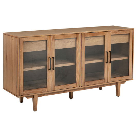 Shirley 4-door Sideboard Server with Dual Drawers Natural