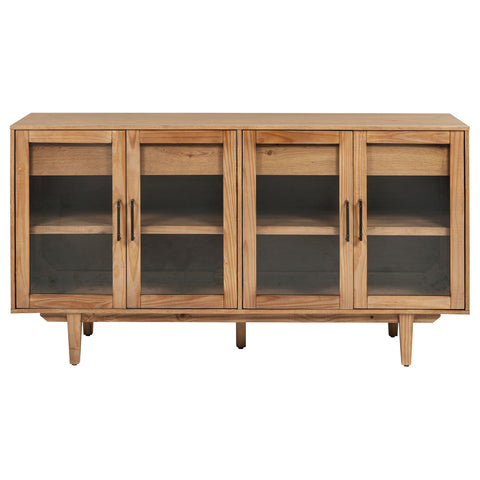 Shirley 4-door Sideboard Server with Dual Drawers Natural