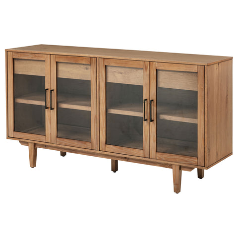 Shirley 4-door Sideboard Server with Dual Drawers Natural