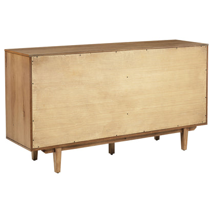 Shirley 4-door Sideboard Server with Dual Drawers Natural
