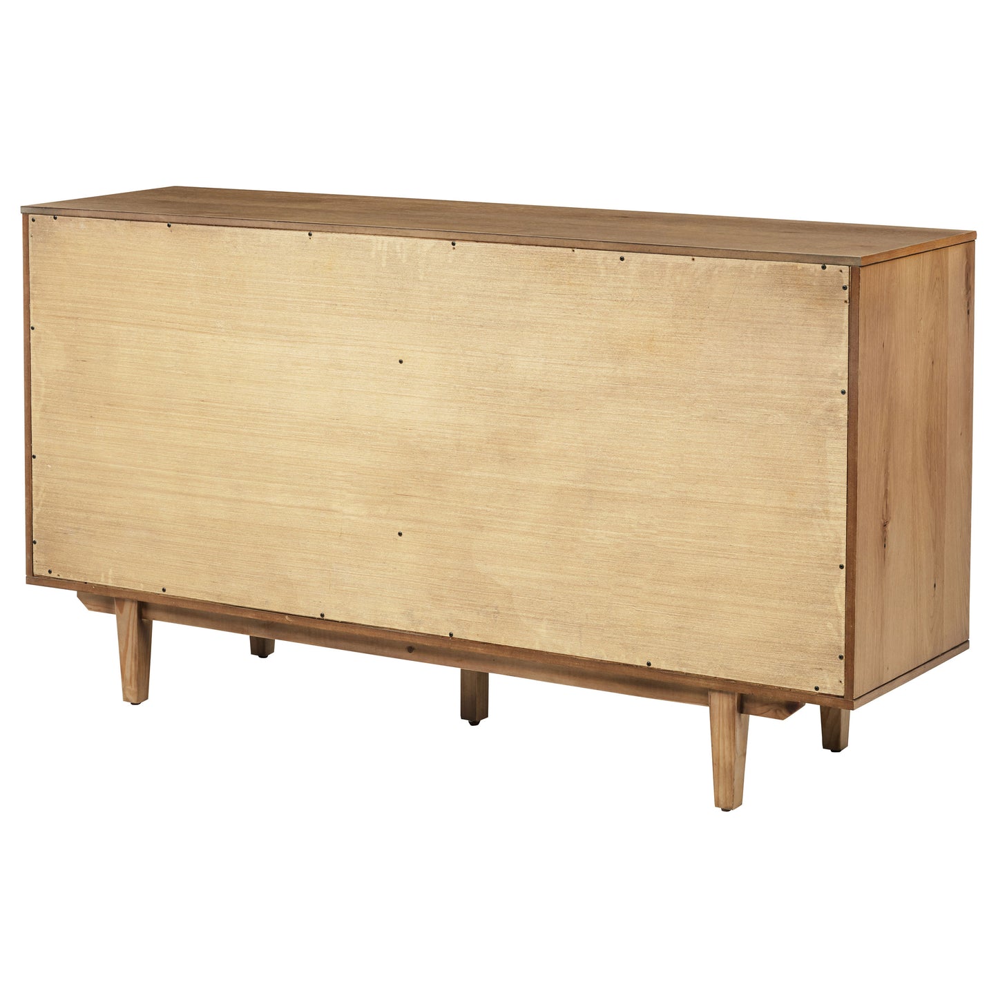 shirley 4-door sideboard server with dual drawers natural