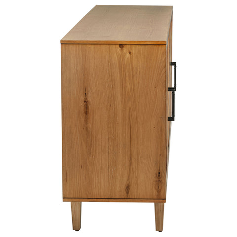 Shirley 4-door Sideboard Server with Dual Drawers Natural