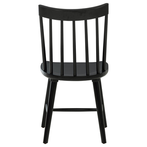 Shirley Solid Wood Dining Side Chair Black (Set of 2)