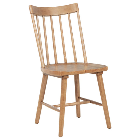 Shirley Solid Wood Dining Side Chair Brown (Set of 2)