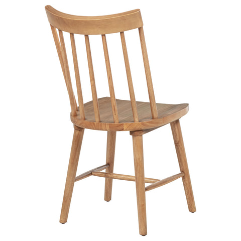 Shirley Solid Wood Dining Side Chair Brown (Set of 2)