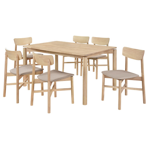 Storey 7-piece 59-inch Wood Dining Set White WashedWhite Washed