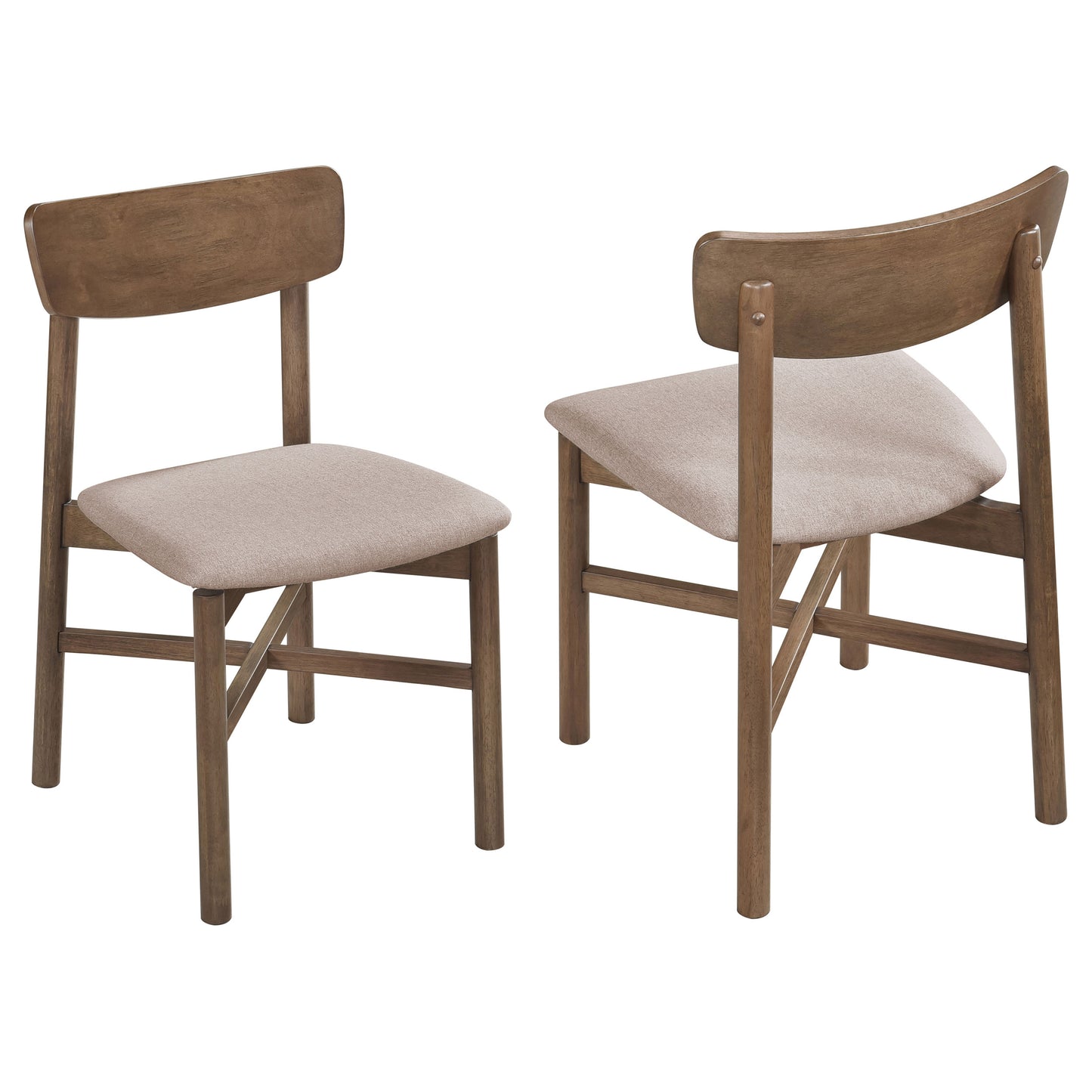 storey dining side chair natural walnut (set of 2)natural walnut