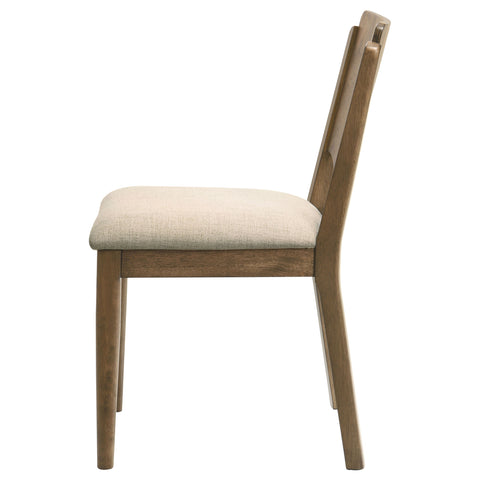 Dennis Dining Chair Upholstered Seat Walnut (Set of 2)Walnut