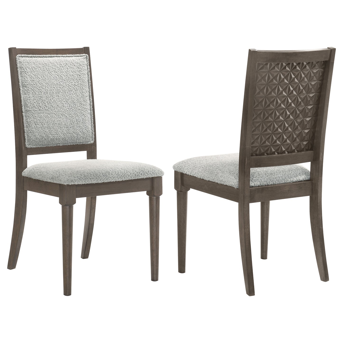 ackland upholstered dining side chair dark brown (set of 2)dark brown