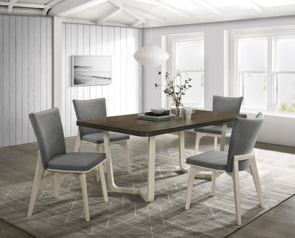 Barrand 5-piece 71-inch Rectangular Dining Set Greyish BrownGrey / Distressed White