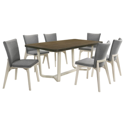 Barrand 7-piece 71-inch Rectangular Dining Set Greyish BrownGrey / Distressed White