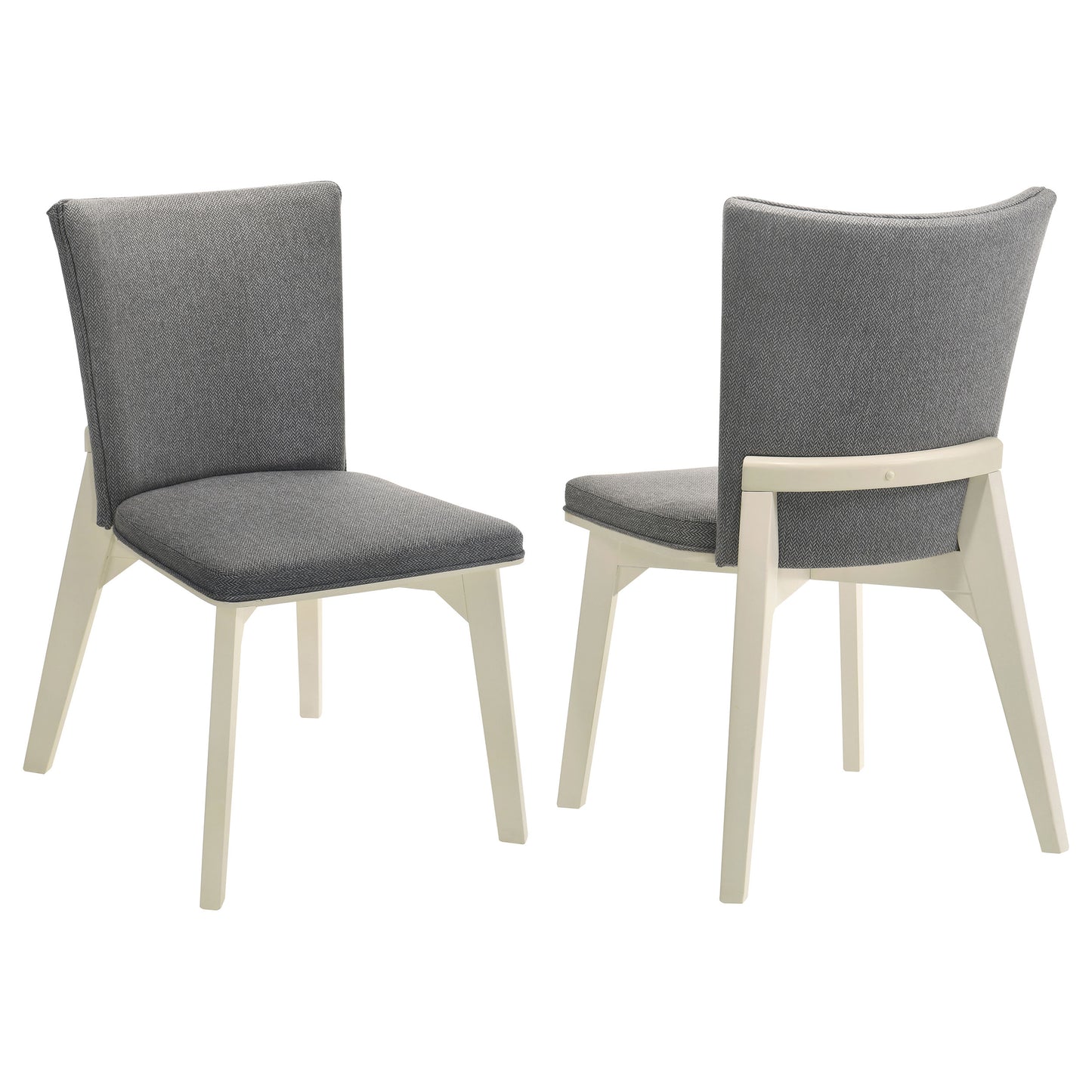 barrand upholstered dining side chair grey (set of 2)grey / distressed white