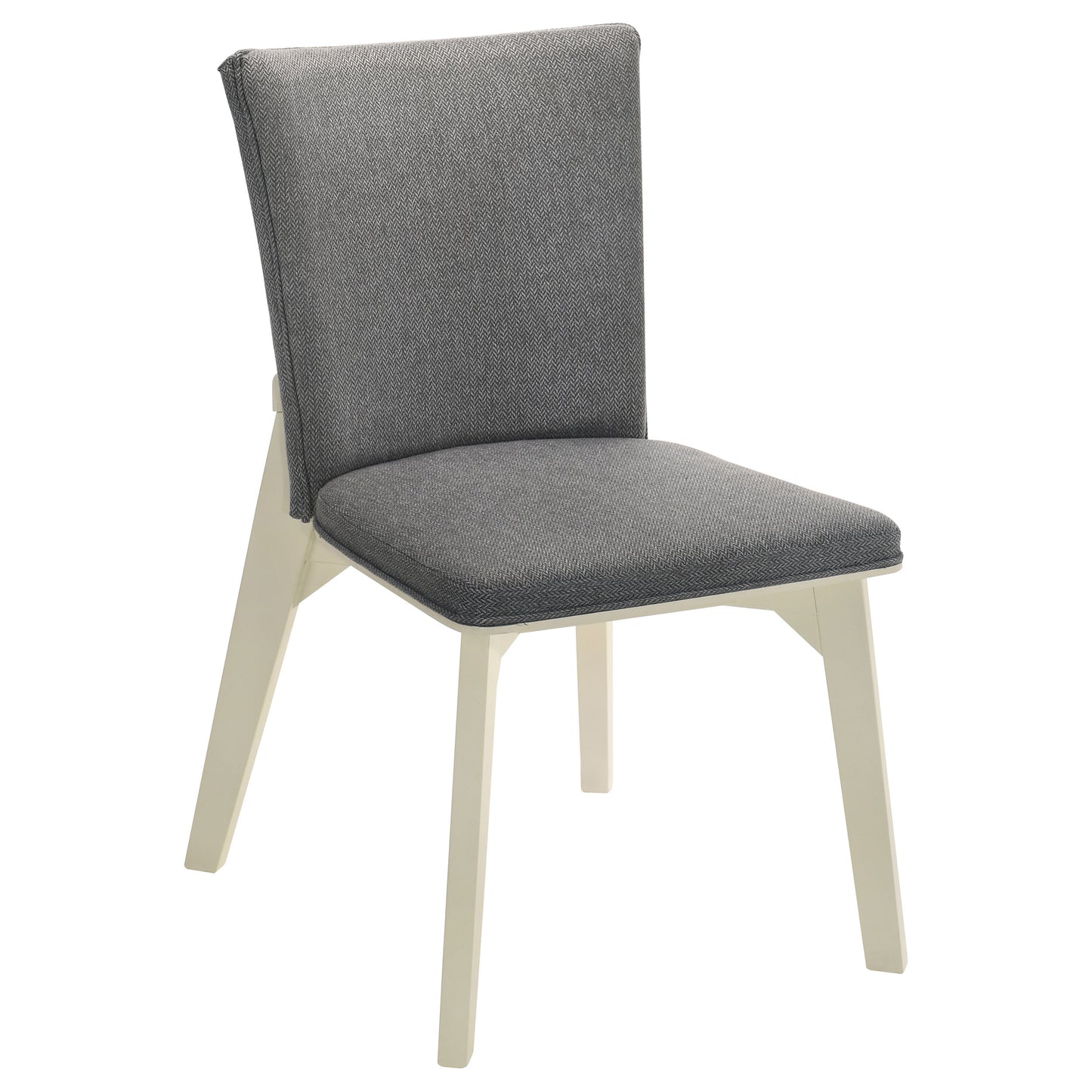 barrand upholstered dining side chair grey (set of 2)grey / distressed white