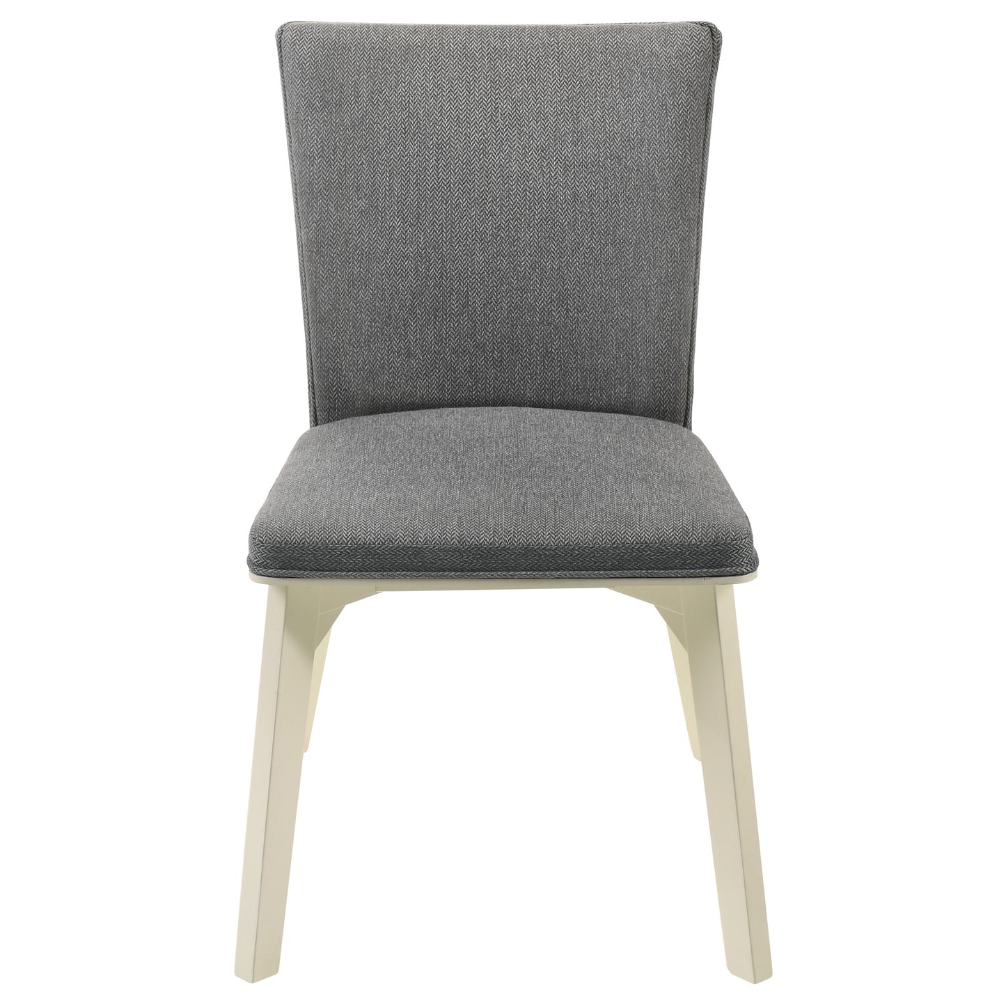 barrand upholstered dining side chair grey (set of 2)grey / distressed white