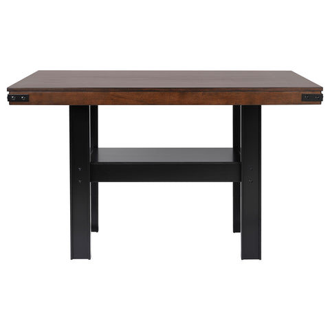 Mayfield 7-piece Counter Height Dining Set Mango OakMango Oak / Black